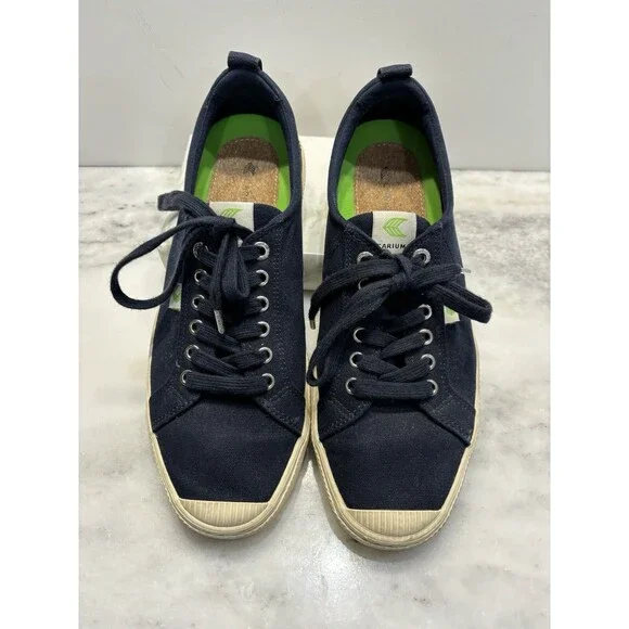 Cariuma Rio Brazil Low Navy Canvas Sneakers Shoe Mens 12 Women’s 13.5 Blue - Picture 6 of 12